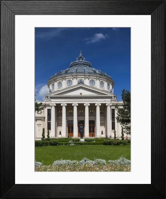 Framed Print : Romania, Bucharest, Romanian Atheneum, exterior Framed Print : Romania, Bucharest, Romanian Atheneum, exterior