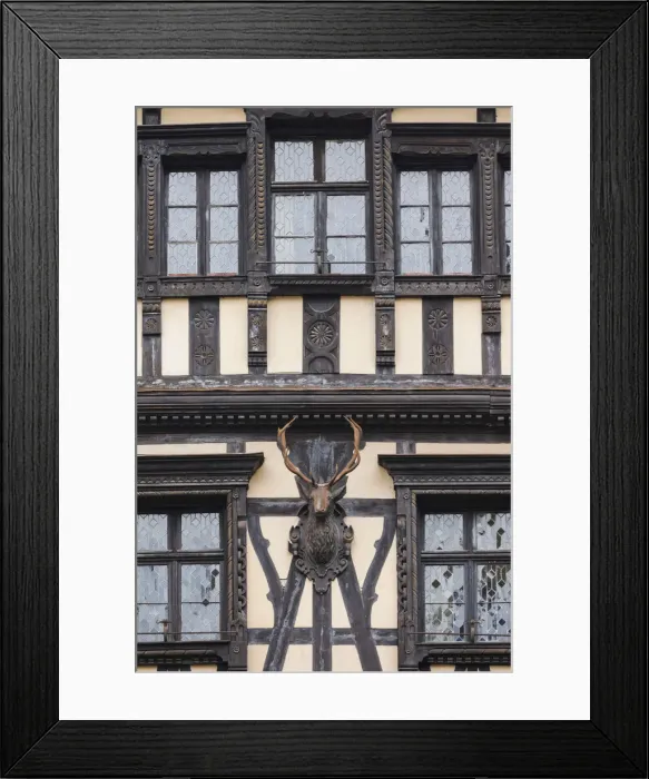 Framed Print : Romania, Transylvania, Sinaia, Peles Castle-area, palace buildings