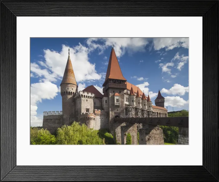 Framed Print : Romania, Transylvania, Hunedoara, Corvin Castle, late afternoon Framed Print : Romania, Transylvania, Hunedoara, Corvin Castle, late afternoon