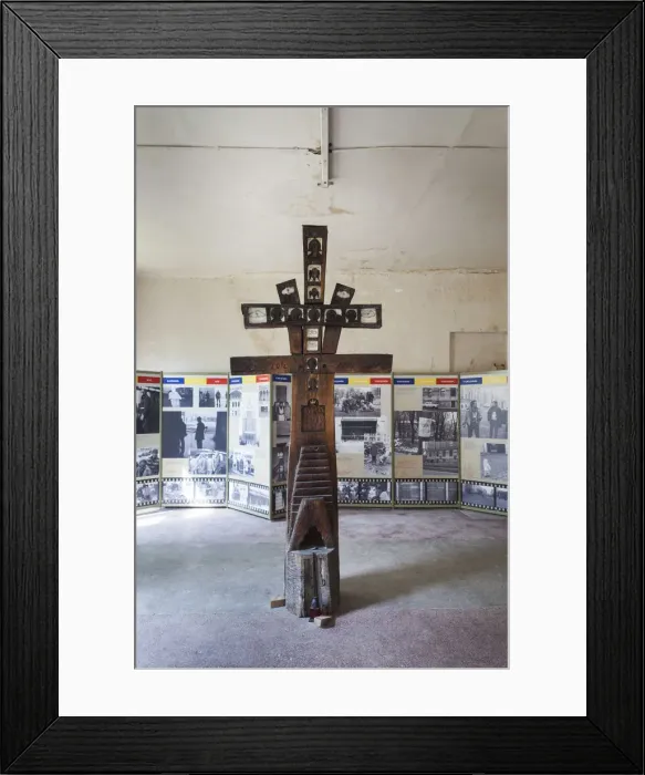 Framed Print : Romania, Banat Region, Timisoara, Permanent Exhibition of the 1989 Revolution, wooden Framed Print : Romania, Banat Region, Timisoara, Permanent Exhibition of the 1989 Revolution, wooden