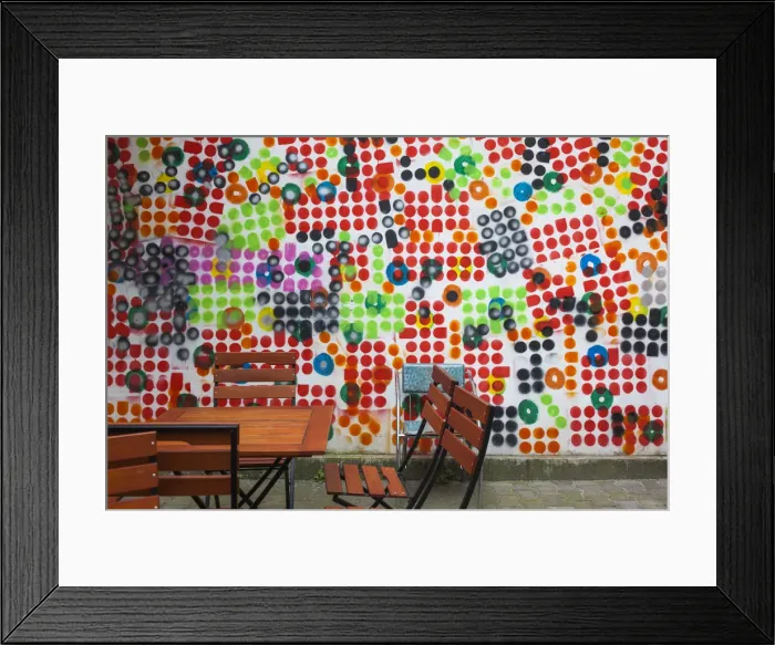 Framed Print : Romania, Transylvania, Cluj Napoca, bar courtyard Framed Print : Romania, Transylvania, Cluj Napoca, bar courtyard