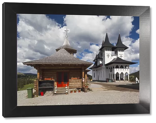 Romania, Maramures Region, Rodna Mountains National Park, Prislop Pass, Orthodox Monastery