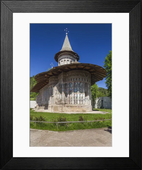 Framed Print : Romania, Bucovina Region, Bucovina Monasteries, Voronet, Voronet Monastery, 15th century Framed Print : Romania, Bucovina Region, Bucovina Monasteries, Voronet, Voronet Monastery, 15th century
