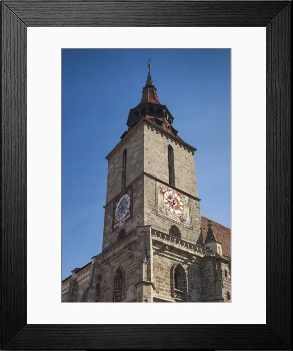 Framed Print : Romania, Transylvania, Brasov, Black Church, morning