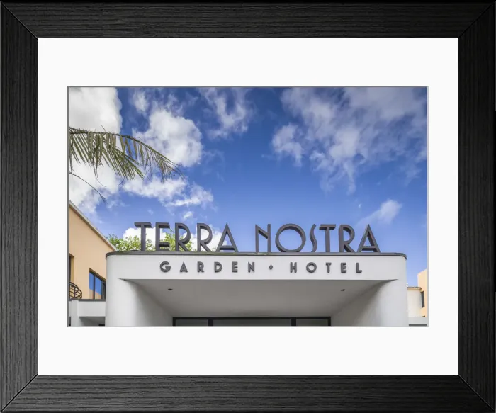 Framed Print : Portugal, Azores, Sao Miguel Island, Furnas, Terra Nostra Garden Hotel, art-deco style