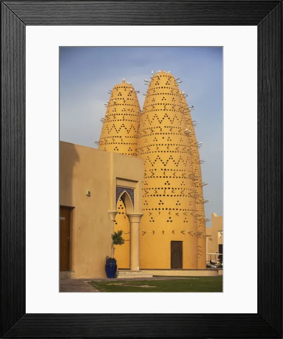Framed Print : Qatar, Doha, Katara Cultural Village, Pigeon Tower Framed Print : Qatar, Doha, Katara Cultural Village, Pigeon Tower