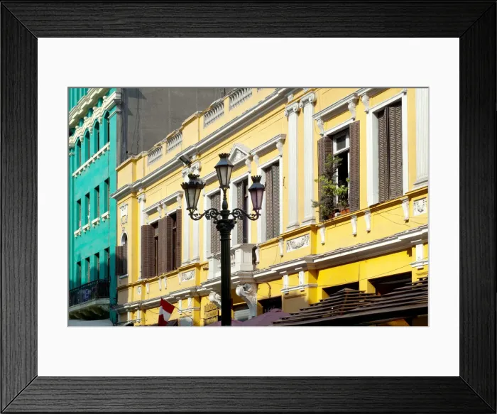 Framed Print : Peru, Lima, Colonial District, Historic Buildings Framed Print : Peru, Lima, Colonial District, Historic Buildings