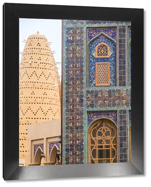 Qatar, Doha, Katara Cultural Village, Katari mosque and Pigeon Tower