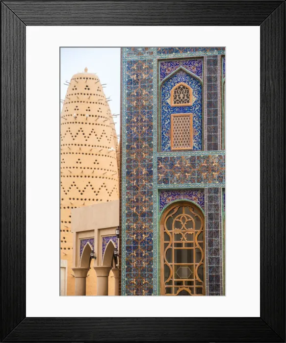Framed Print : Qatar, Doha, Katara Cultural Village, Katari mosque and Pigeon Tower Framed Print : Qatar, Doha, Katara Cultural Village, Katari mosque and Pigeon Tower