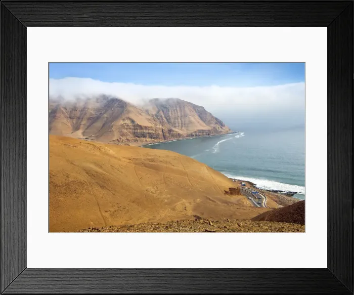 Framed Print : Peru, Lima, Morro Solar, Pacific Ocean Cliffs, Chorrillos District Framed Print : Peru, Lima, Morro Solar, Pacific Ocean Cliffs, Chorrillos District