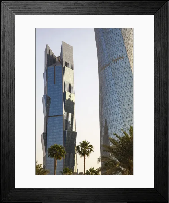 Framed Print : Qatar, Doha, West Bay buildings, Palm Tower and Al Bidda Tower Framed Print : Qatar, Doha, West Bay buildings, Palm Tower and Al Bidda Tower