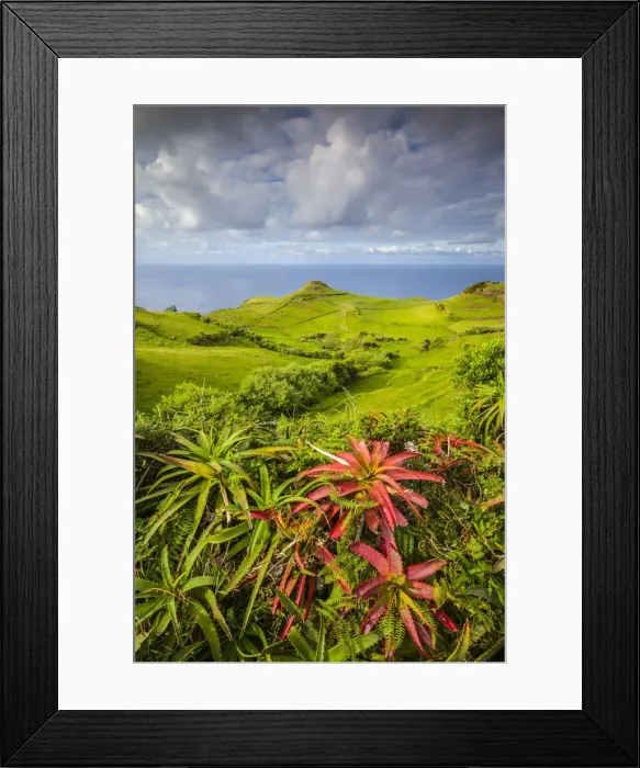 Framed Print : Portugal, Azores, Santa Maria Island, Lagoinhas, landscape Framed Print : Portugal, Azores, Santa Maria Island, Lagoinhas, landscape