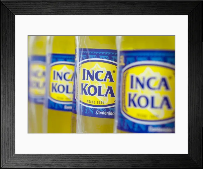 Framed Print : Lima, Peru, Inca Kola Bottles, Perus Popular Soft Drink Framed Print : Lima, Peru, Inca Kola Bottles, Perus Popular Soft Drink