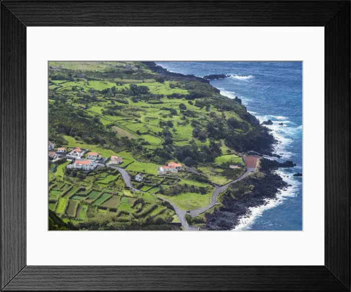 Framed Print : Portugal, Azores, Faial Island, Baia de Ribeira of Porto da Faja Framed Print : Portugal, Azores, Faial Island, Baia de Ribeira of Porto da Faja