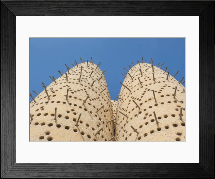 Framed Print : Qatar, Doha, Katara Cultural Center, traditional pigeon tower Framed Print : Qatar, Doha, Katara Cultural Center, traditional pigeon tower