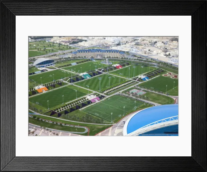 Framed Print : Qatar, Doha, View of Aspire Sports Center Framed Print : Qatar, Doha, View of Aspire Sports Center