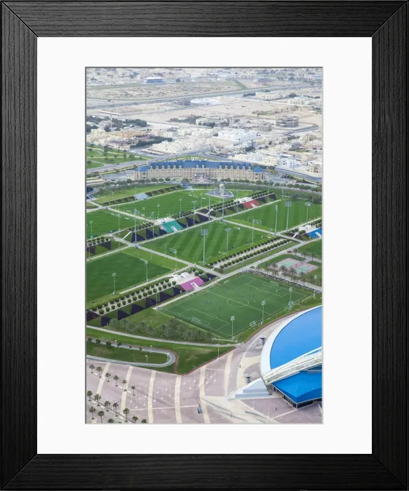 Framed Print : Qatar, Doha, View of Aspire Sports Center Framed Print : Qatar, Doha, View of Aspire Sports Center