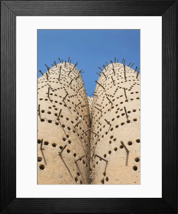 Framed Print : Qatar, Doha, Katara Cultural Center, traditional pigeon tower Framed Print : Qatar, Doha, Katara Cultural Center, traditional pigeon tower
