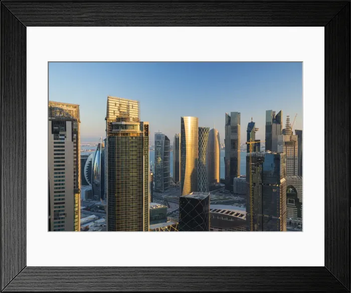 Framed Print : Doha skyline, Doha, Qatar Framed Print : Doha skyline, Doha, Qatar