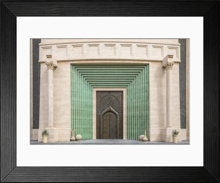 Framed Print : Doorway in the amphitheatre at Katara, Doha, Qatar