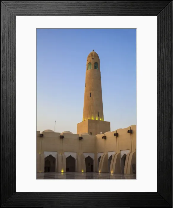 Framed Print : Qatar, Doha, Mohammed bin Abdulwahhab Mosque - The State Mosque of Qatar Framed Print : Qatar, Doha, Mohammed bin Abdulwahhab Mosque - The State Mosque of Qatar