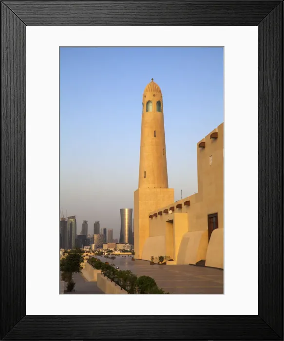 Framed Print : Qatar, Doha, Mohammed bin Abdulwahhab Mosque - The State Mosque of Qatar Framed Print : Qatar, Doha, Mohammed bin Abdulwahhab Mosque - The State Mosque of Qatar