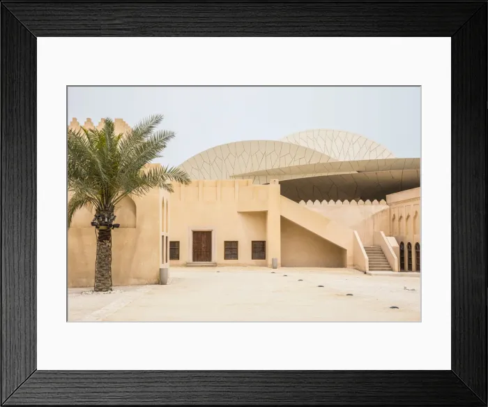Framed Print : Traditional palace at the National Museum of Qatar, Doha, Qatar Framed Print : Traditional palace at the National Museum of Qatar, Doha, Qatar