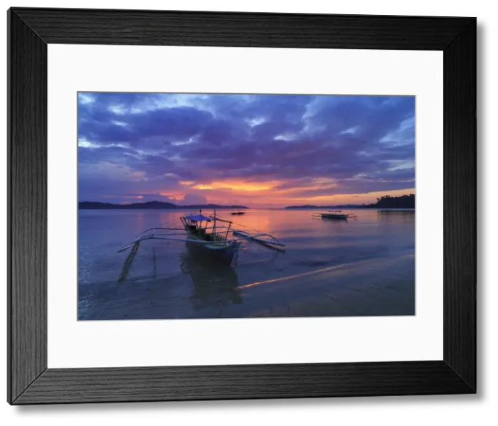 Framed Print : Philippines, Palawan, Port Barton