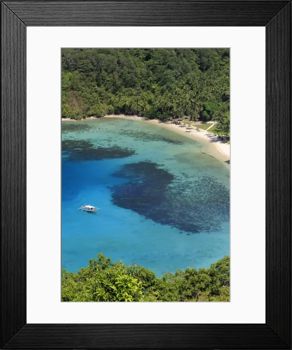 Framed Print : Philippines, Palawan, Port Barton, Turtle Bay Framed Print : Philippines, Palawan, Port Barton, Turtle Bay