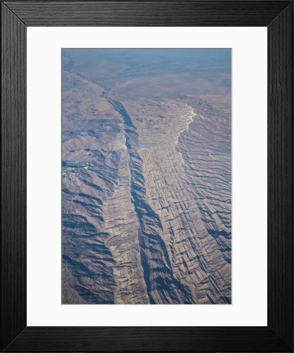 Framed Print : Aerial view over the Sulaiman Range, North West Pakistan Framed Print : Aerial view over the Sulaiman Range, North West Pakistan