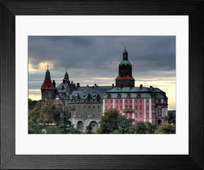Framed Print : Ksiaz (Schloss Furstenstein) castle, Silesia, Poland Framed Print : Ksiaz (Schloss Furstenstein) castle, Silesia, Poland