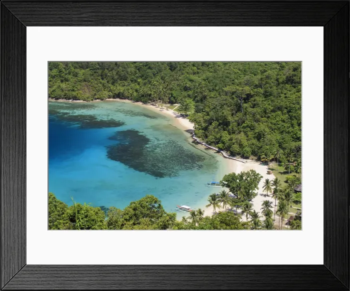 Framed Print : Philippines, Palawan, Port Barton, Turtle Bay Framed Print : Philippines, Palawan, Port Barton, Turtle Bay