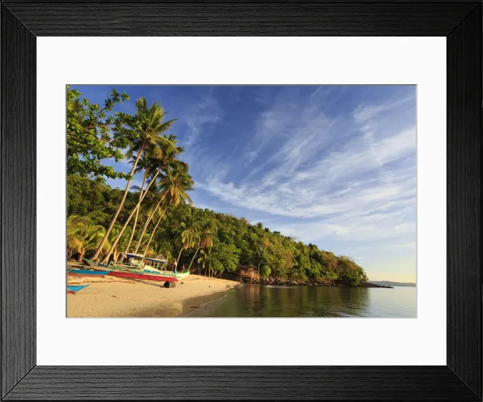 Framed Print : Philippines, Palawan, Port Barton, Albaguen Island Framed Print : Philippines, Palawan, Port Barton, Albaguen Island