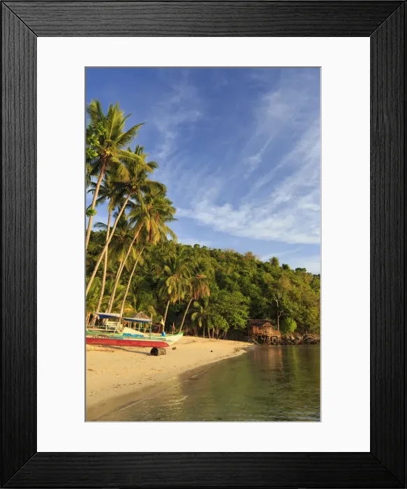 Framed Print : Philippines, Palawan, Port Barton, Albaguen Island Framed Print : Philippines, Palawan, Port Barton, Albaguen Island