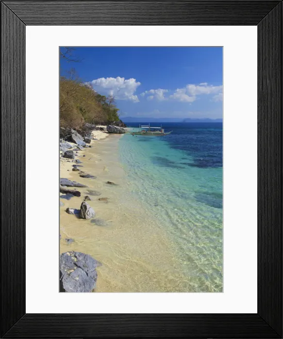 Framed Print : Philippines, Palawan, El Nido, Shimizu Island Framed Print : Philippines, Palawan, El Nido, Shimizu Island