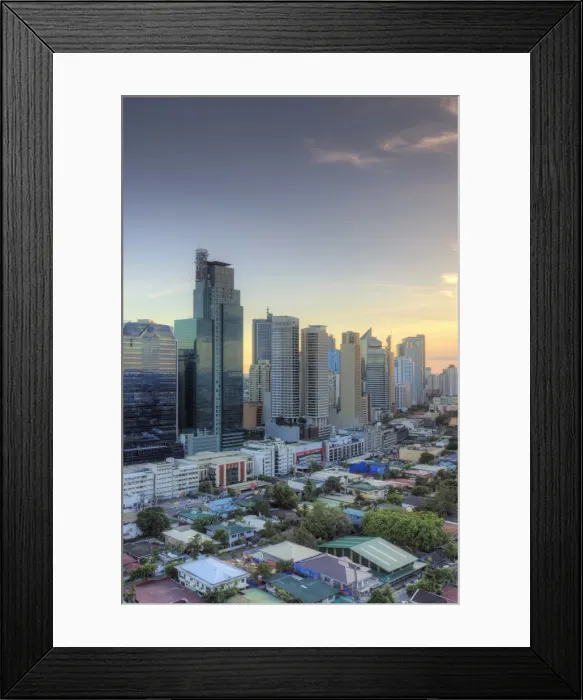 Framed Print : Philippines, Manila, Makati Business District, Makati Avenue and City Skyline Framed Print : Philippines, Manila, Makati Business District, Makati Avenue and City Skyline
