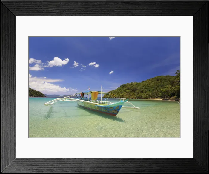 Framed Print : Philippines, Palawan, Port Barton, Turtle Bay Framed Print : Philippines, Palawan, Port Barton, Turtle Bay