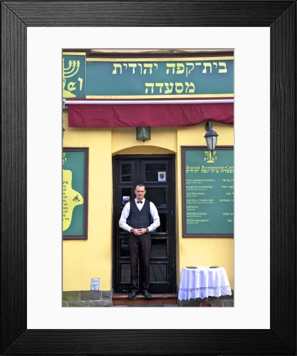 Framed Print : Jewish Restaurant, Kazimierz, Krakow, Poland, Europe Framed Print : Jewish Restaurant, Kazimierz, Krakow, Poland, Europe