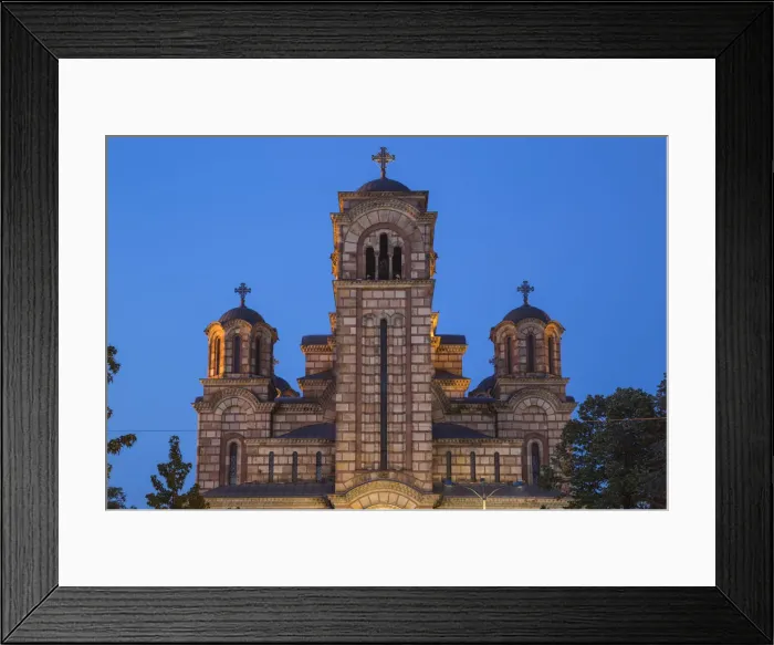 Framed Print : Serbia, Belgrade, Tasmajdan Park, St Marks Church Framed Print : Serbia, Belgrade, Tasmajdan Park, St Marks Church