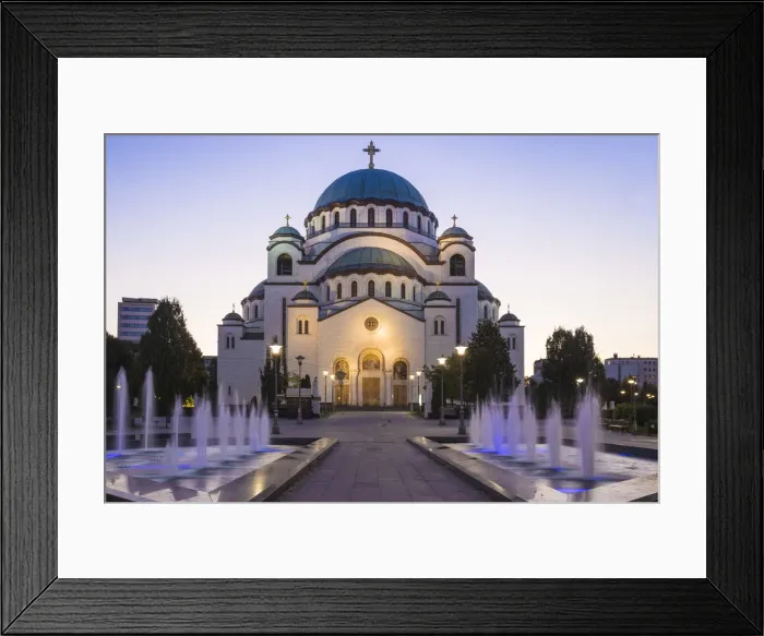 Framed Print : Serbia, Belgrade, St Sava Temple - The largest orthodox cathedral in the world Framed Print : Serbia, Belgrade, St Sava Temple - The largest orthodox cathedral in the world