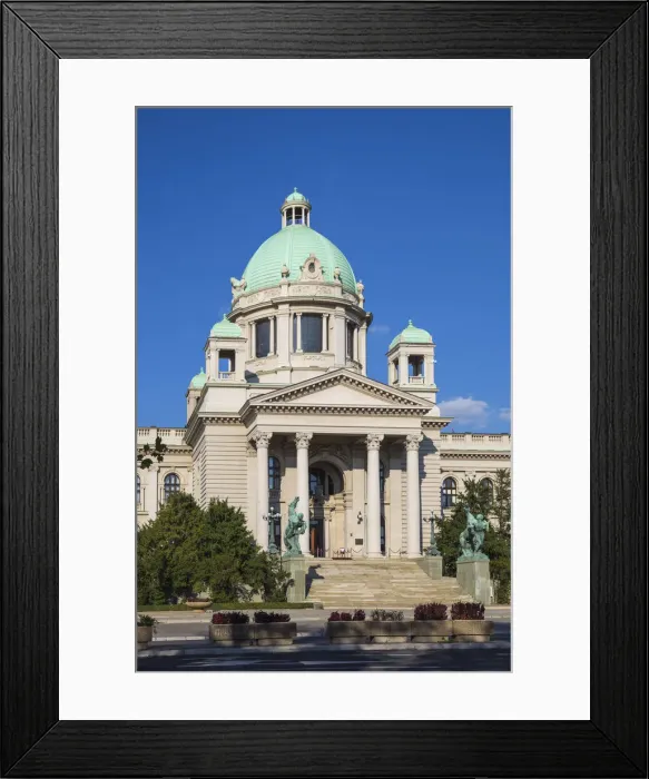 Framed Print : Serbia, Belgrade, National Assembly