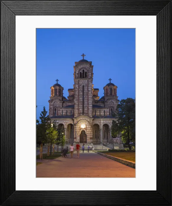 Framed Print : Serbia, Belgrade, Tasmajdan Park, St Marks Church Framed Print : Serbia, Belgrade, Tasmajdan Park, St Marks Church