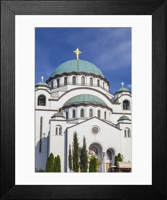 Framed Print : Serbia, Belgrade, St Sava Temple - The largest orthodox cathedral in the world Framed Print : Serbia, Belgrade, St Sava Temple - The largest orthodox cathedral in the world