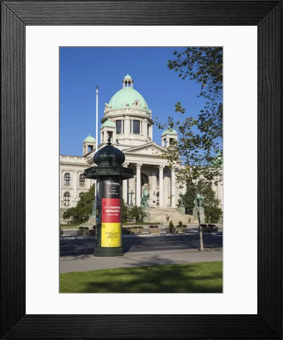 Framed Print : Serbia, Belgrade, National Assembly