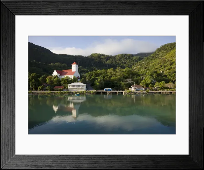Framed Print : Seychelles, Mahe Island, Cascade, St. Andrew Church Framed Print : Seychelles, Mahe Island, Cascade, St. Andrew Church