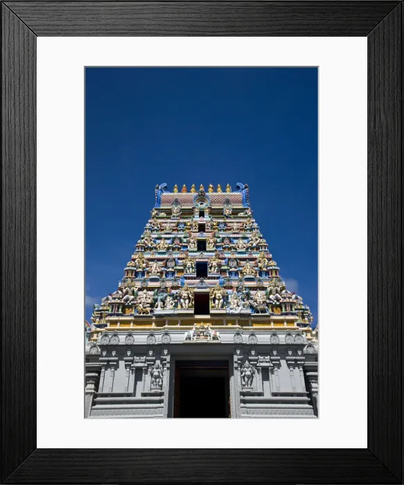 Framed Print : Seychelles, Mahe Island, Victoria, Hindu Temple Framed Print : Seychelles, Mahe Island, Victoria, Hindu Temple