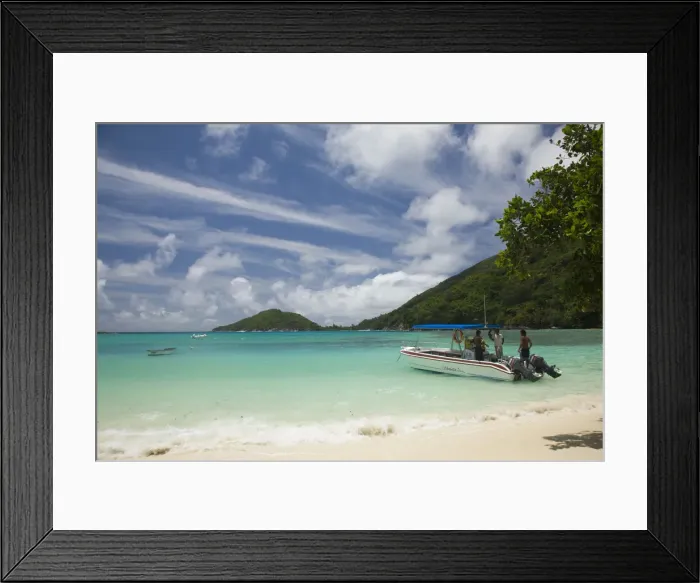 Framed Print : Seychelles, Mahe Island, Port Launay Marine National Park Framed Print : Seychelles, Mahe Island, Port Launay Marine National Park
