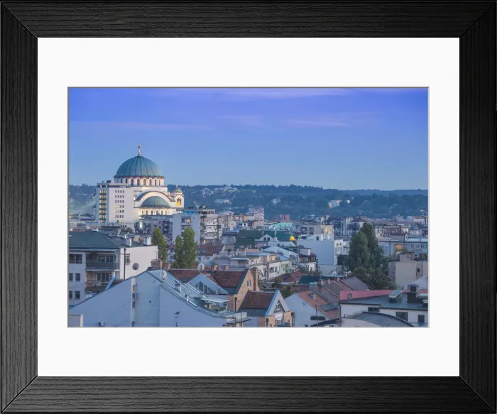 Framed Print : Serbia, Belgrade, View of St Sava Orthodox Temple Framed Print : Serbia, Belgrade, View of St Sava Orthodox Temple