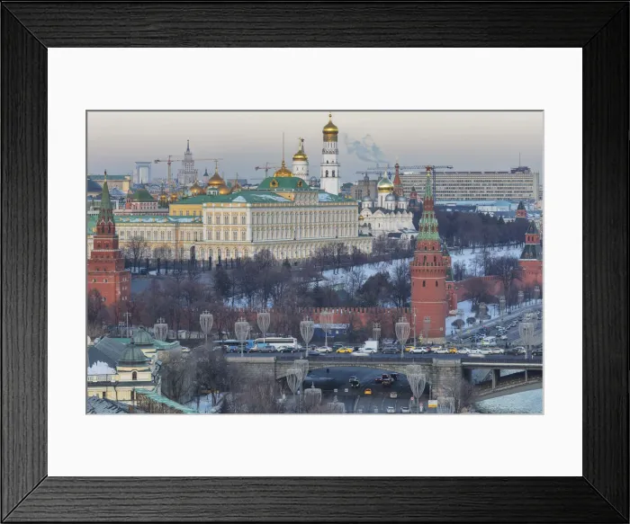 Framed Print : Cityscape, Kremlin, Moscow, Russia Framed Print : Cityscape, Kremlin, Moscow, Russia