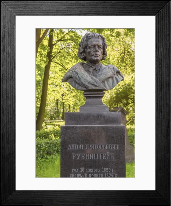 Framed Print : Grave of composer Anton Rubinstein, Tikhvin Cemetery, Alexander Nevsky Lavra, Saint Framed Print : Grave of composer Anton Rubinstein, Tikhvin Cemetery, Alexander Nevsky Lavra, Saint